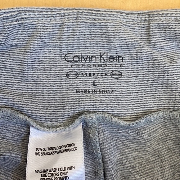 Calvin Klein Grey Stripe Leggings - Picture 3 of 3